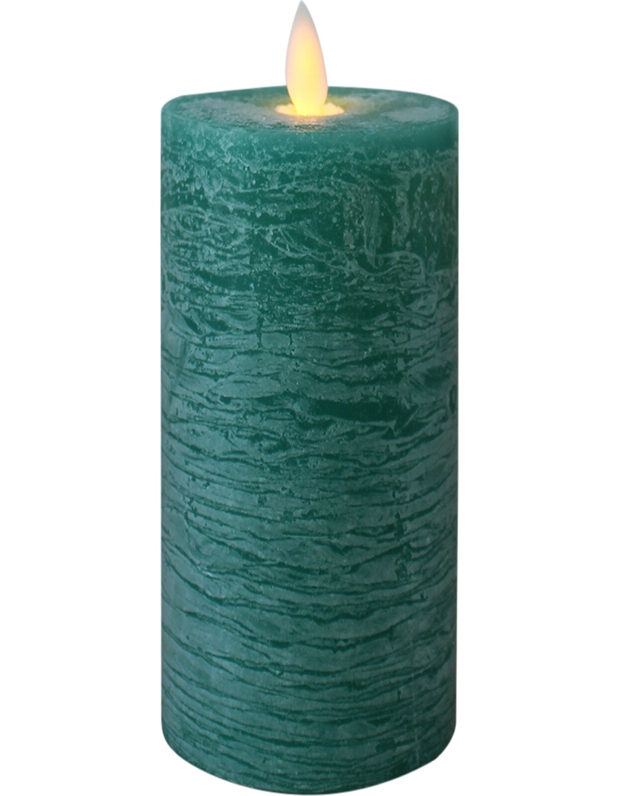 Flameless Candle Emerald Lrg