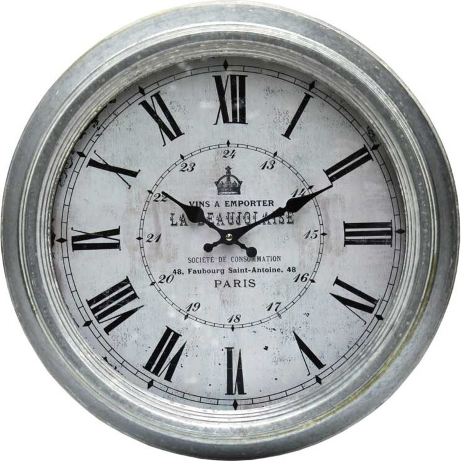 Metal Clock - La Beaujolaise
