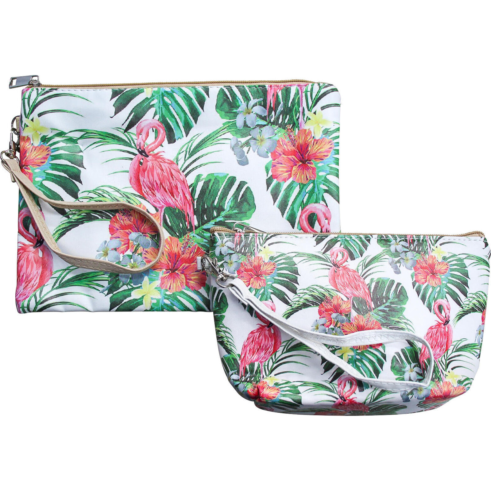 Cosmetic Bag S/2 Flamingoes