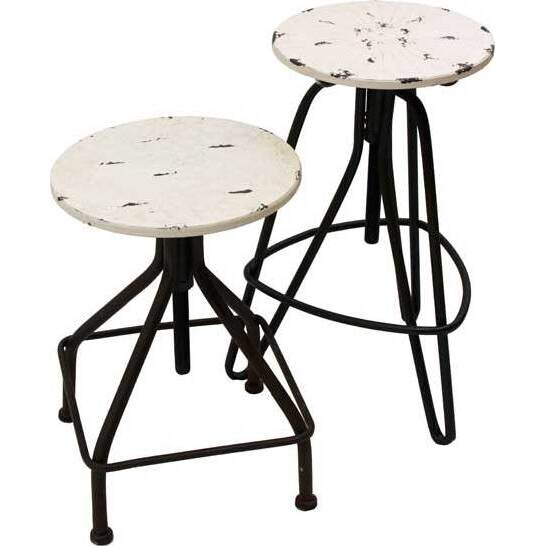 Stool Industri White Large