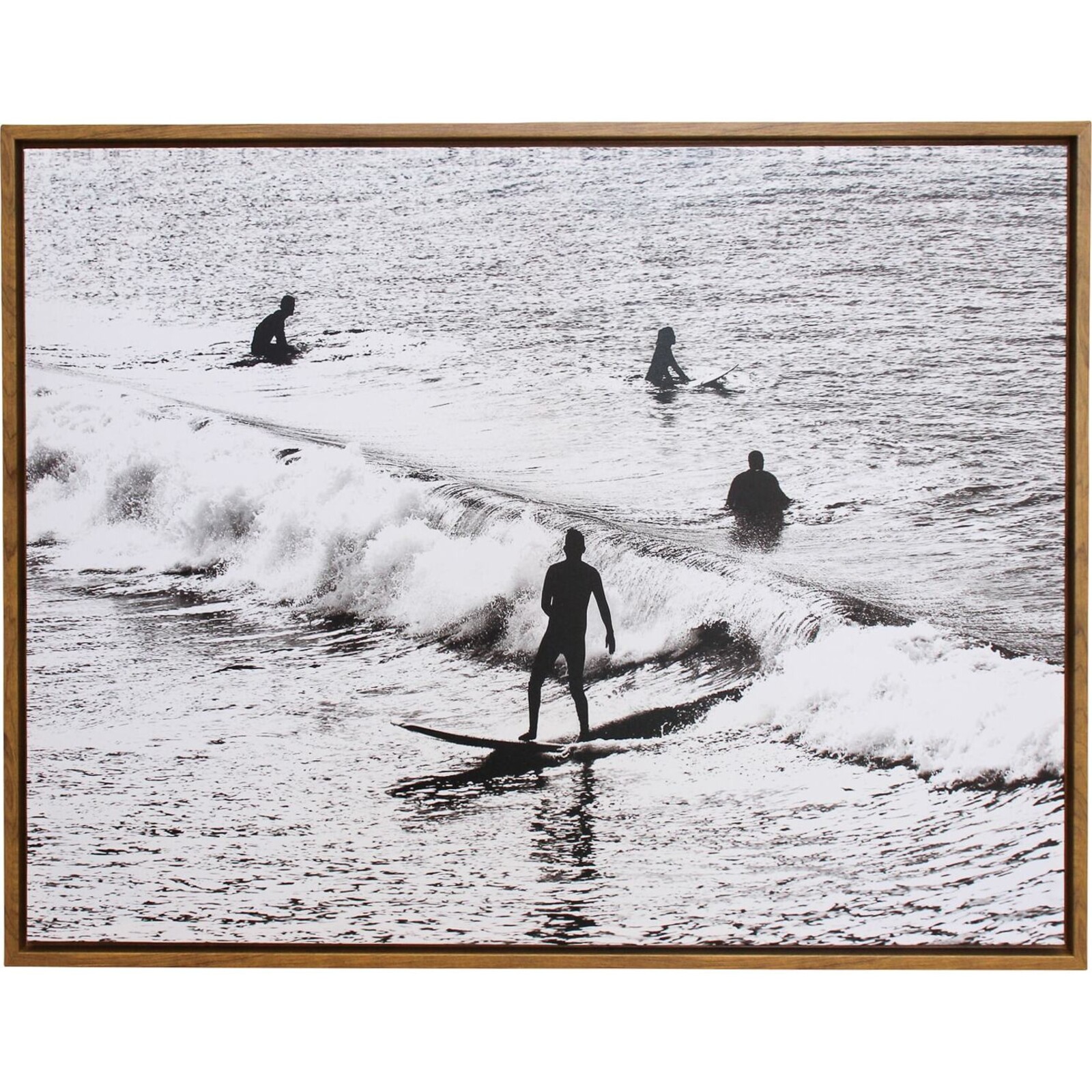 Framed Canvas Surfers 5