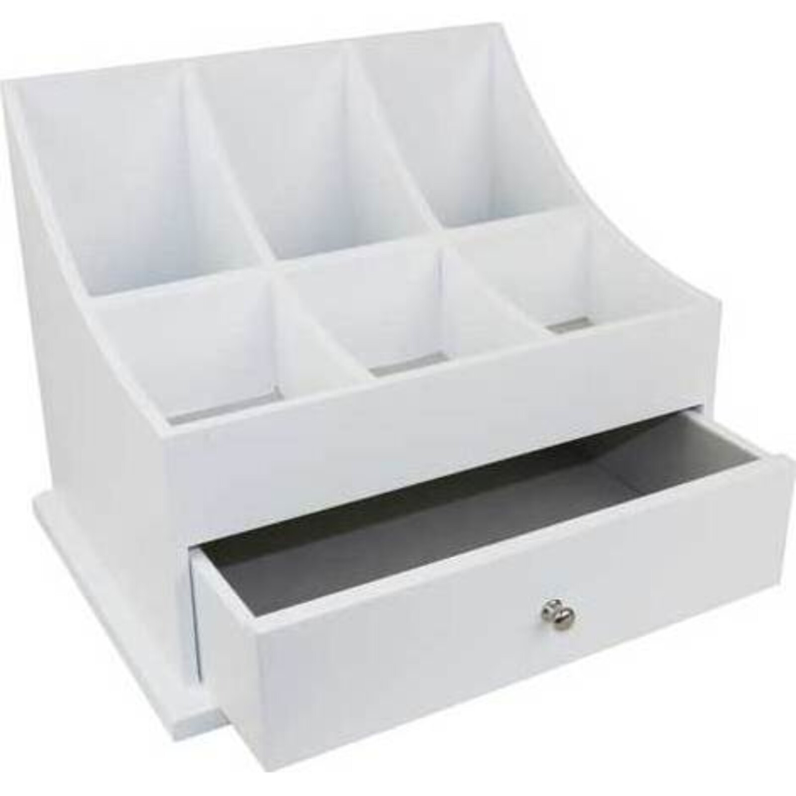 Open cabinet one drawer white