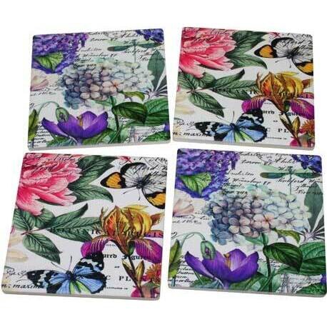 Coasters Bright Florals S/4