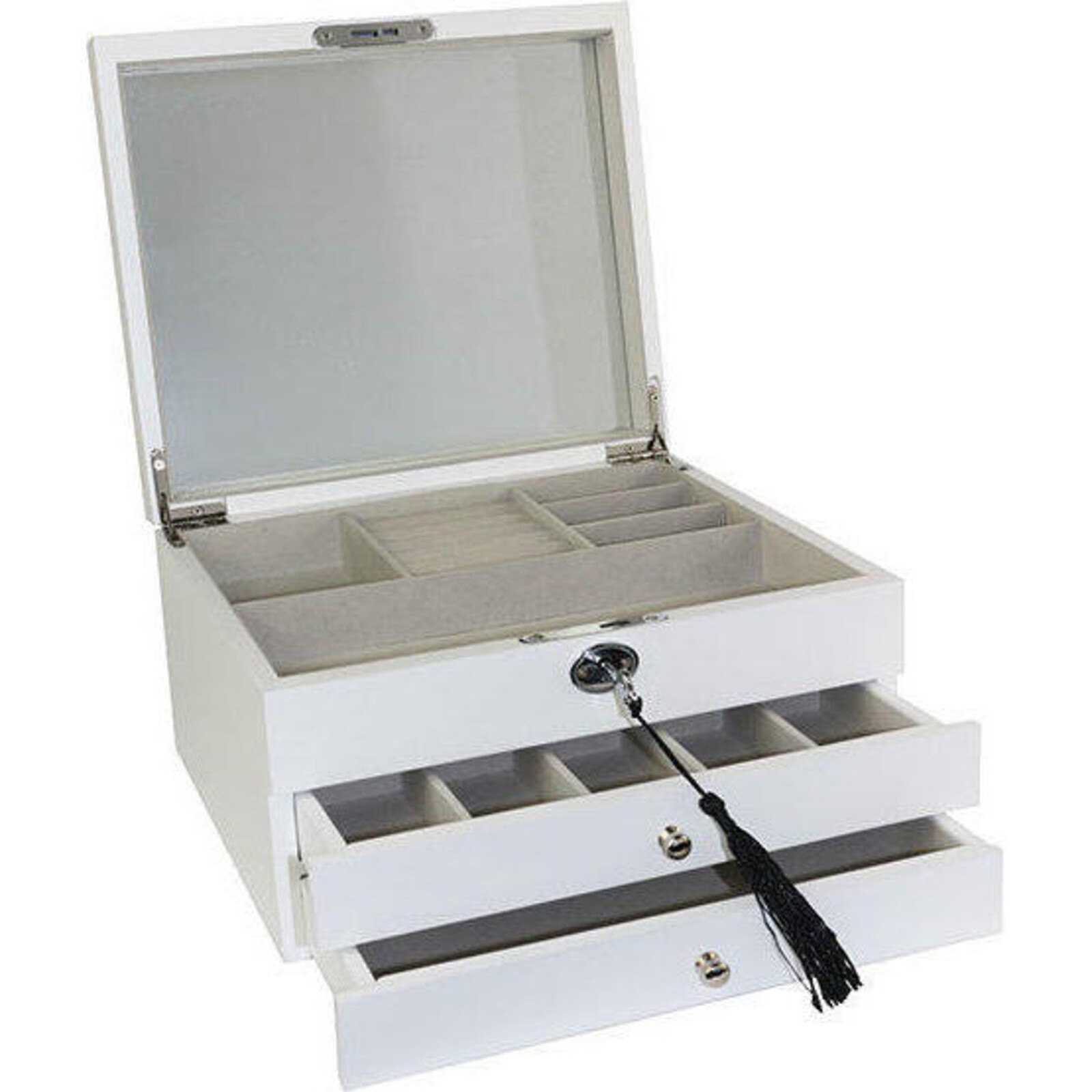 Jewellery Box Delux White  