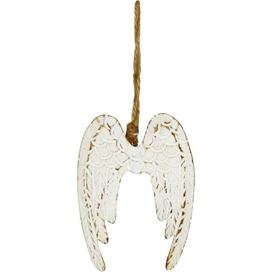 Hanging Angel Wings Whitewash