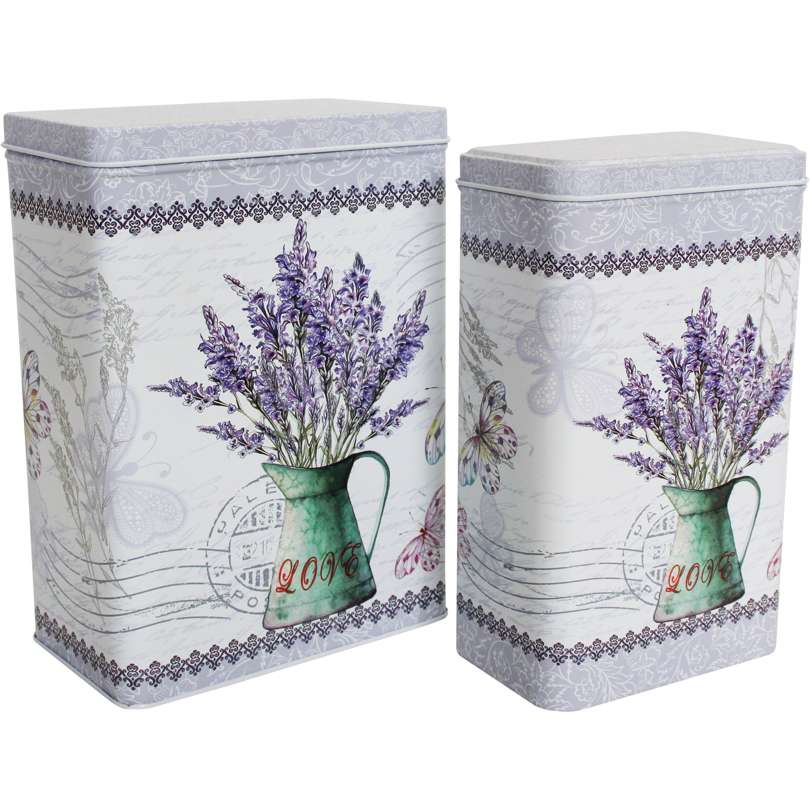 Tins S/2 Lavender