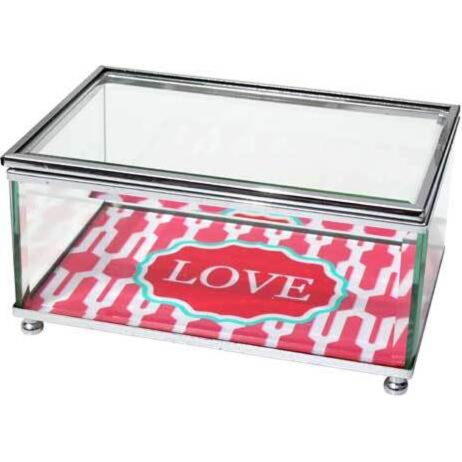 Glass Box in Pink - Love