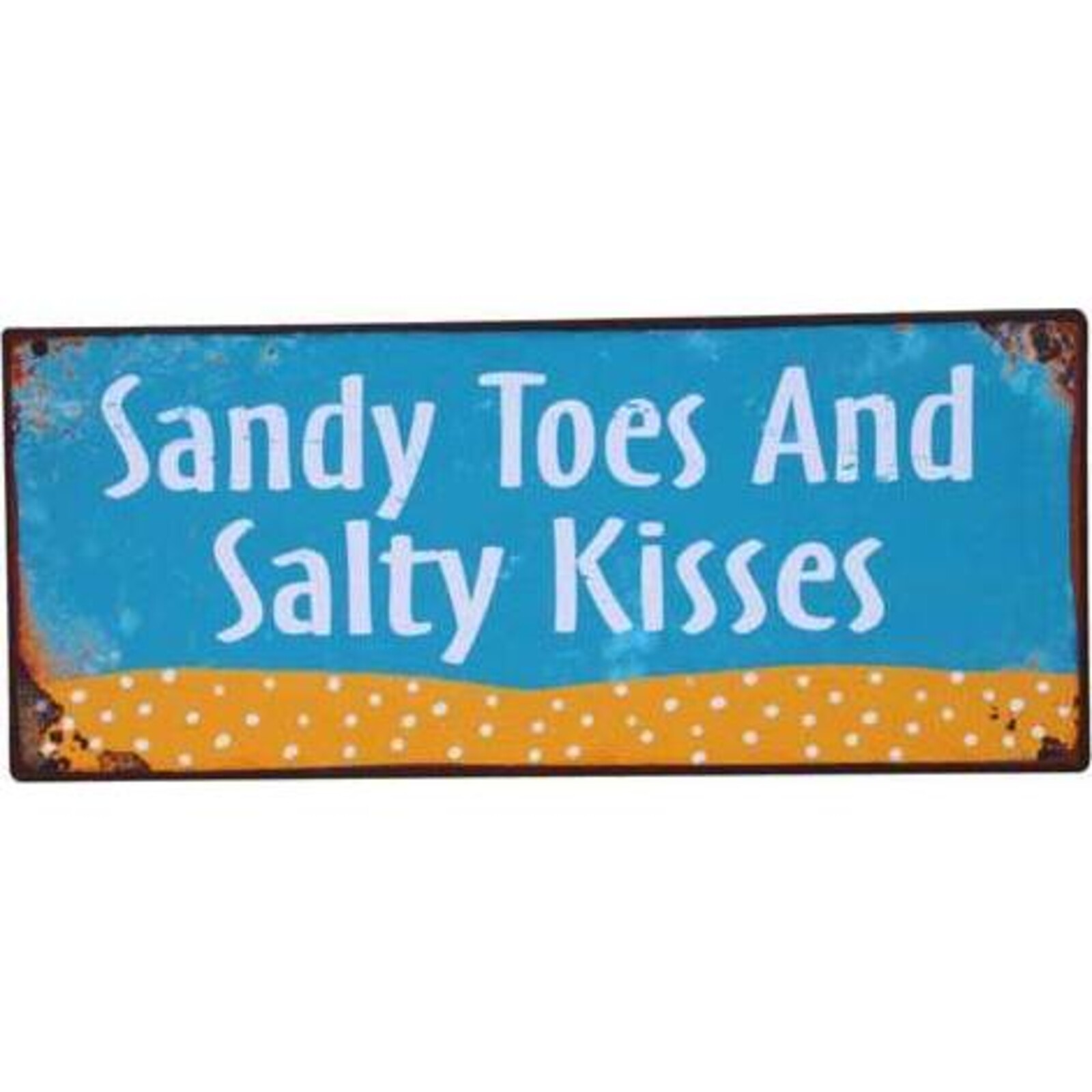 Tin Sign Sandy Toes