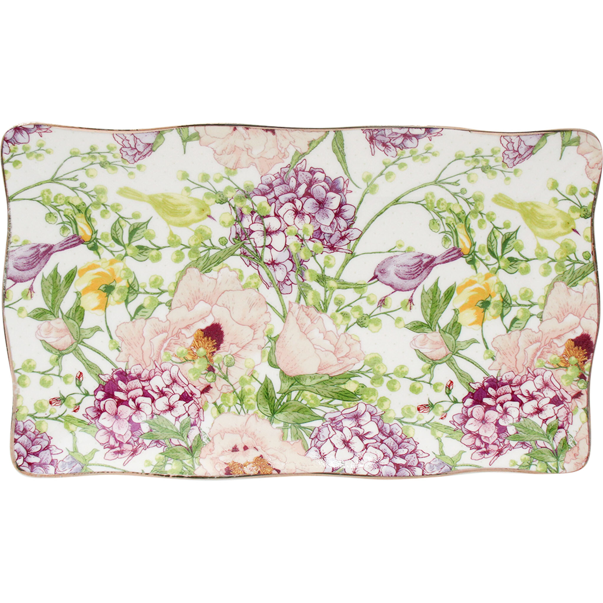 Plate Rec Spring Floral