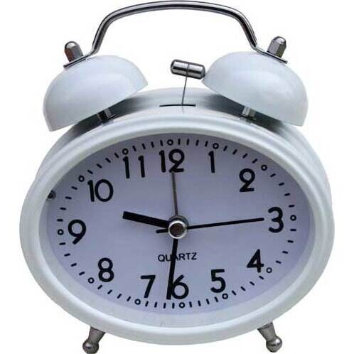 Clock White Oval