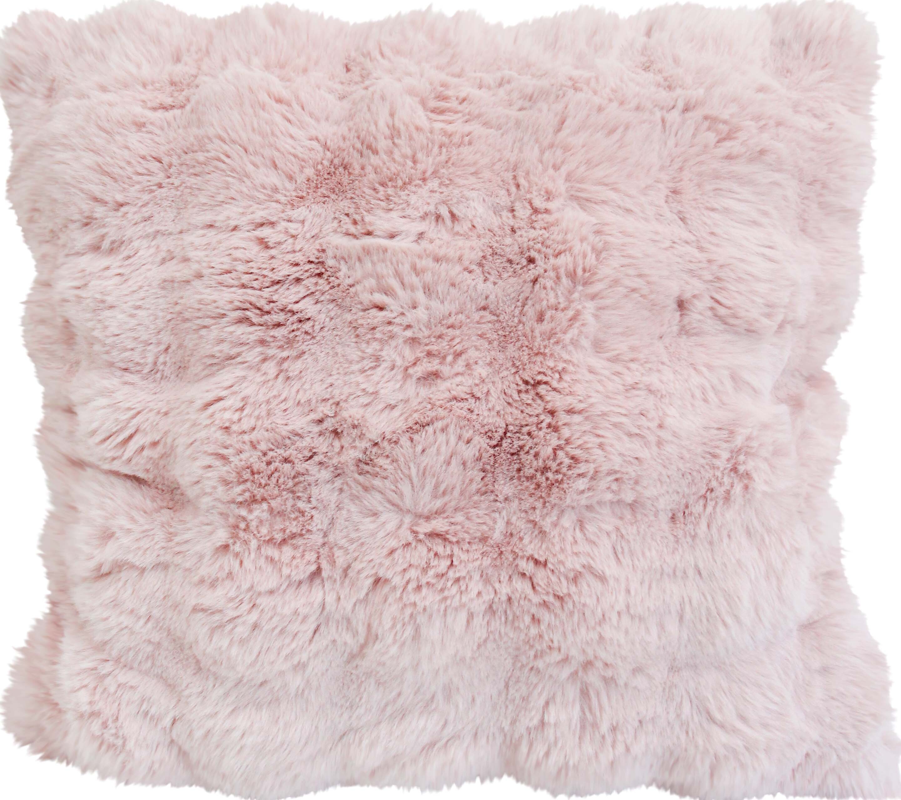 Lux Faux Fur Doublesided Cushion Crepe