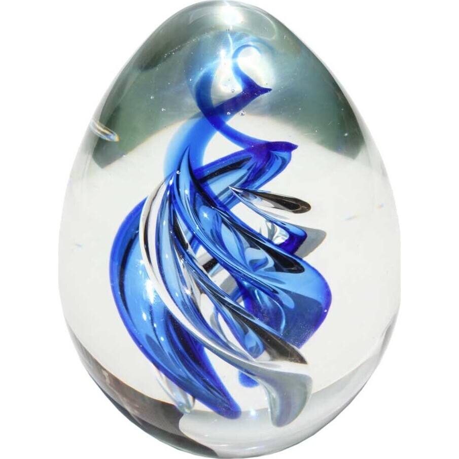 Glass Weight - Twist - Cobalt 