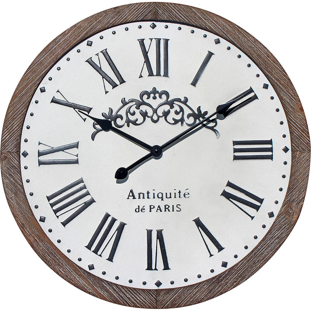 Clock Antiquite' De Paris Roman Black 63cm 