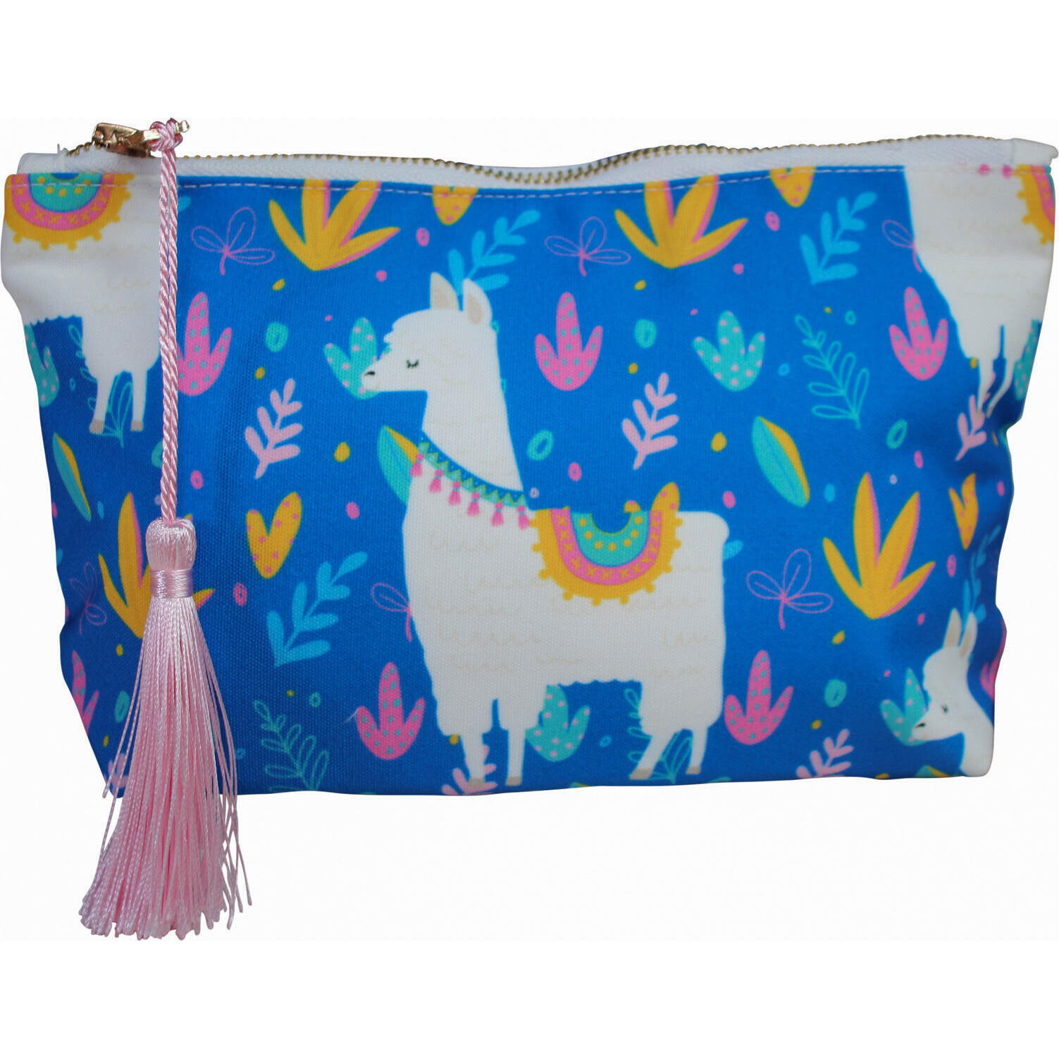 Cosmetic Bag Llama Blue