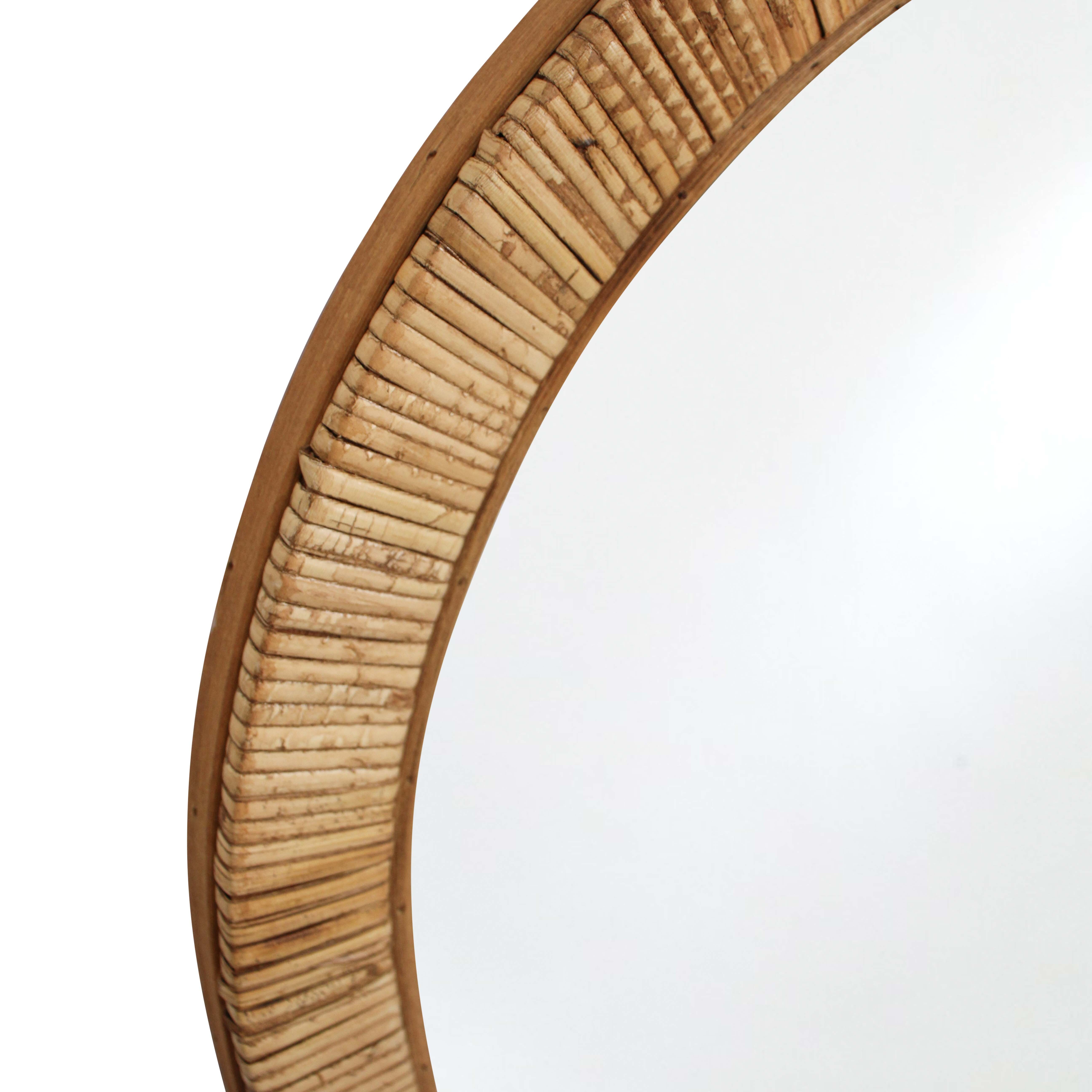 Oval Wrap Mirror Natural