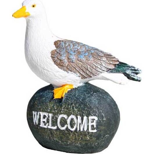 Seagull On Welcome Stone