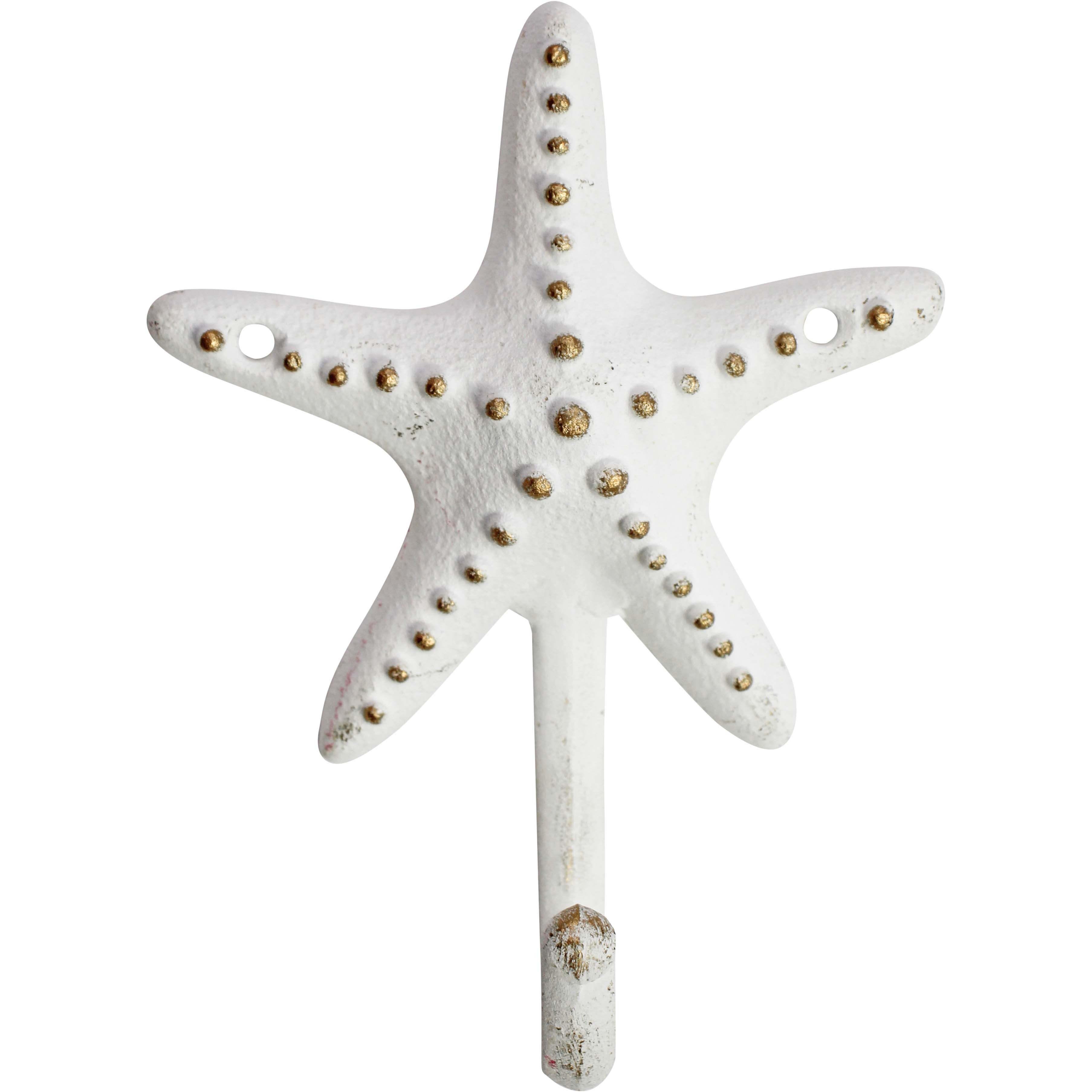 Starfish Hook White/ Gold