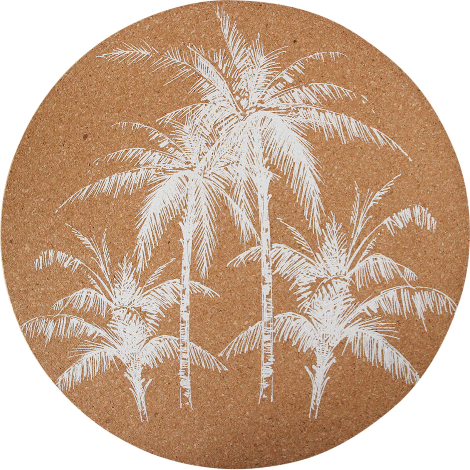 Cork Placemat S/4 Palm
