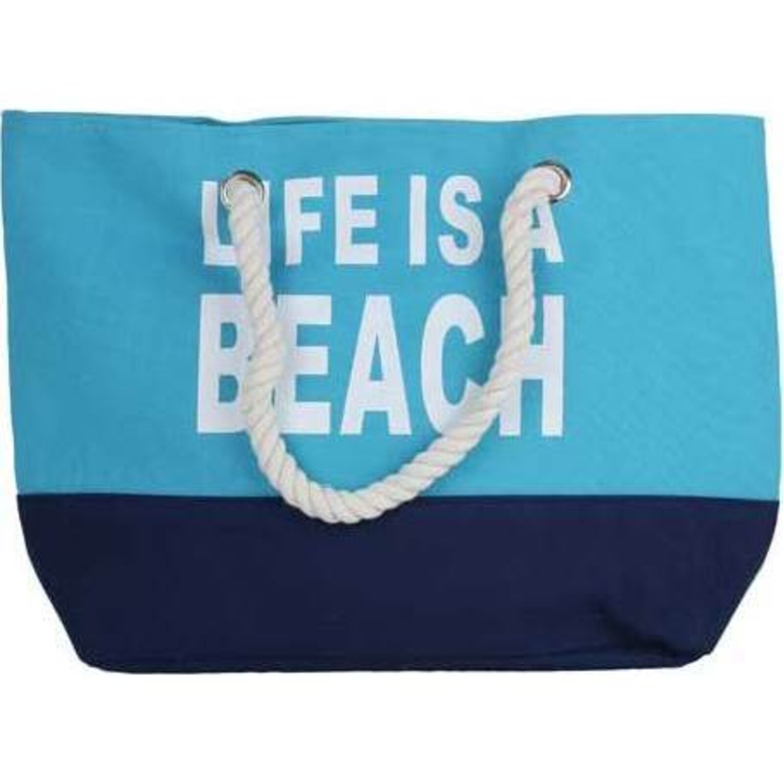 Beach Bag Lifes a beach Blue 