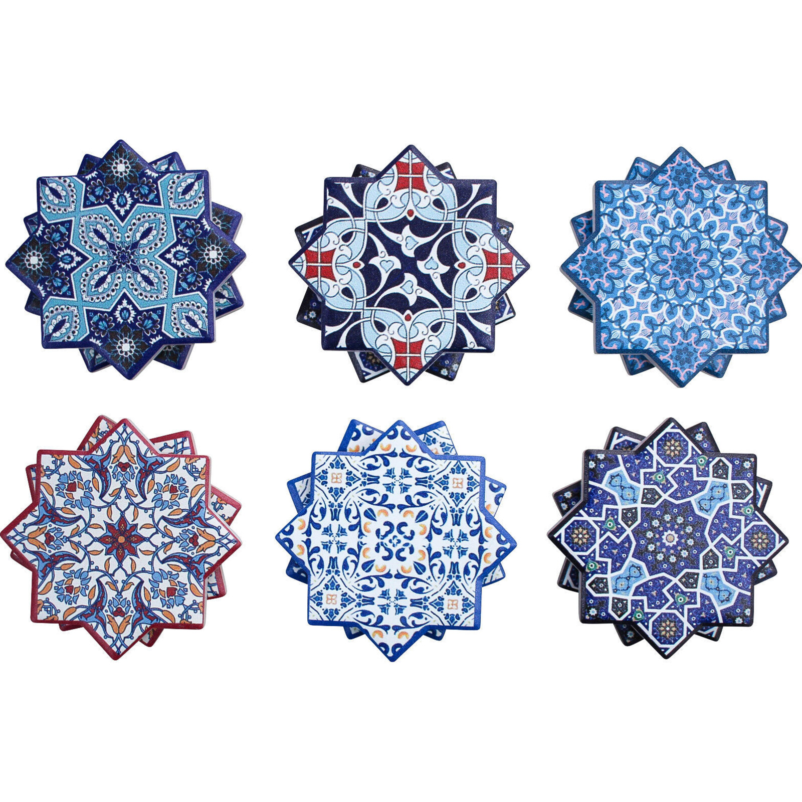 Magnets S/12 Moroccan Tiles