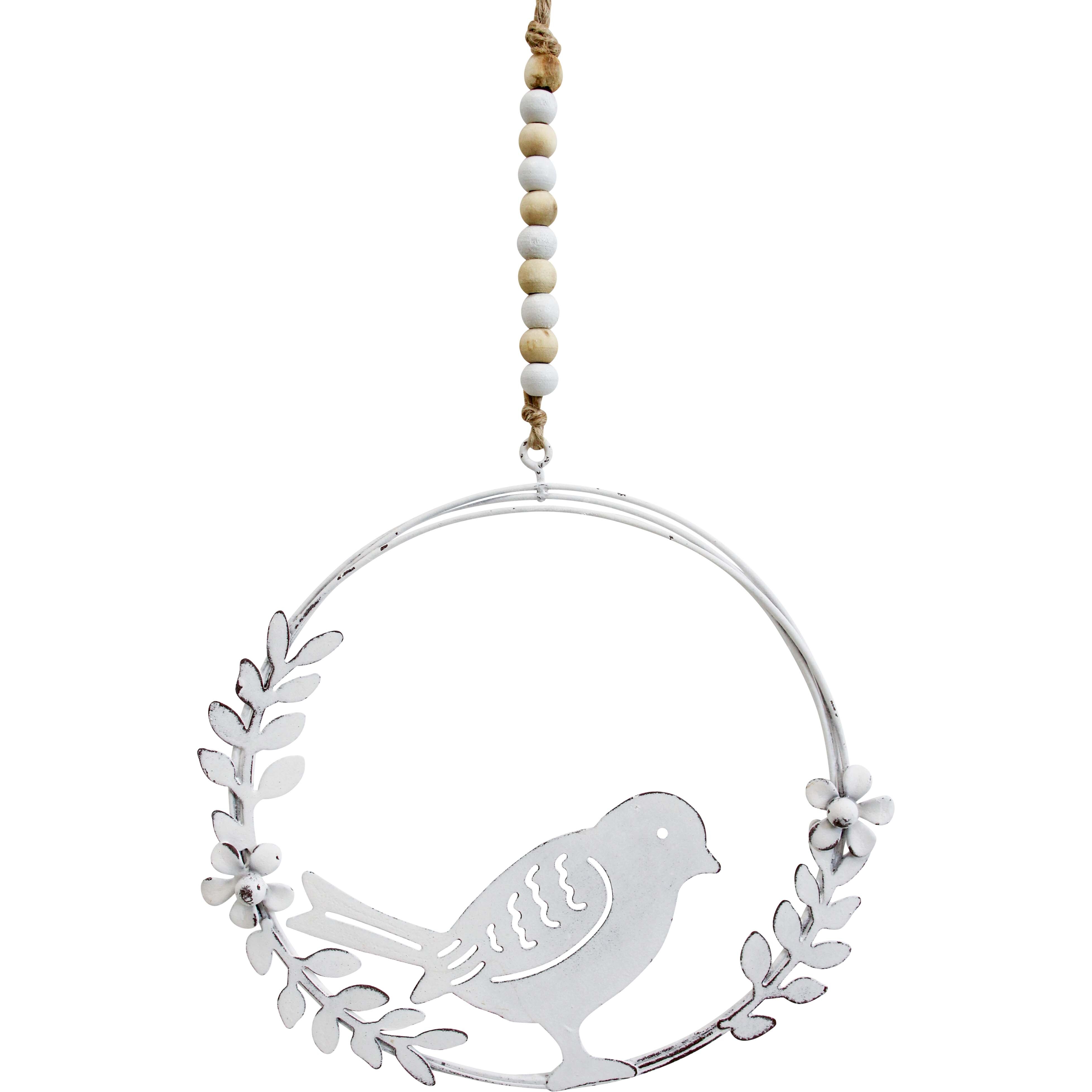 Hanging Bird in Wreath