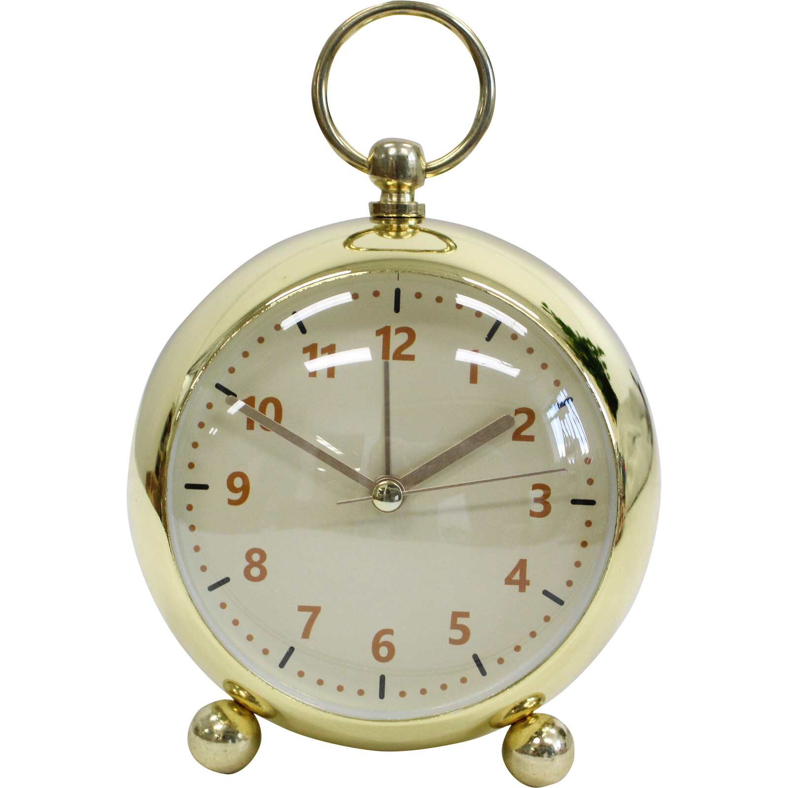 Alarm Clock Oval Gold