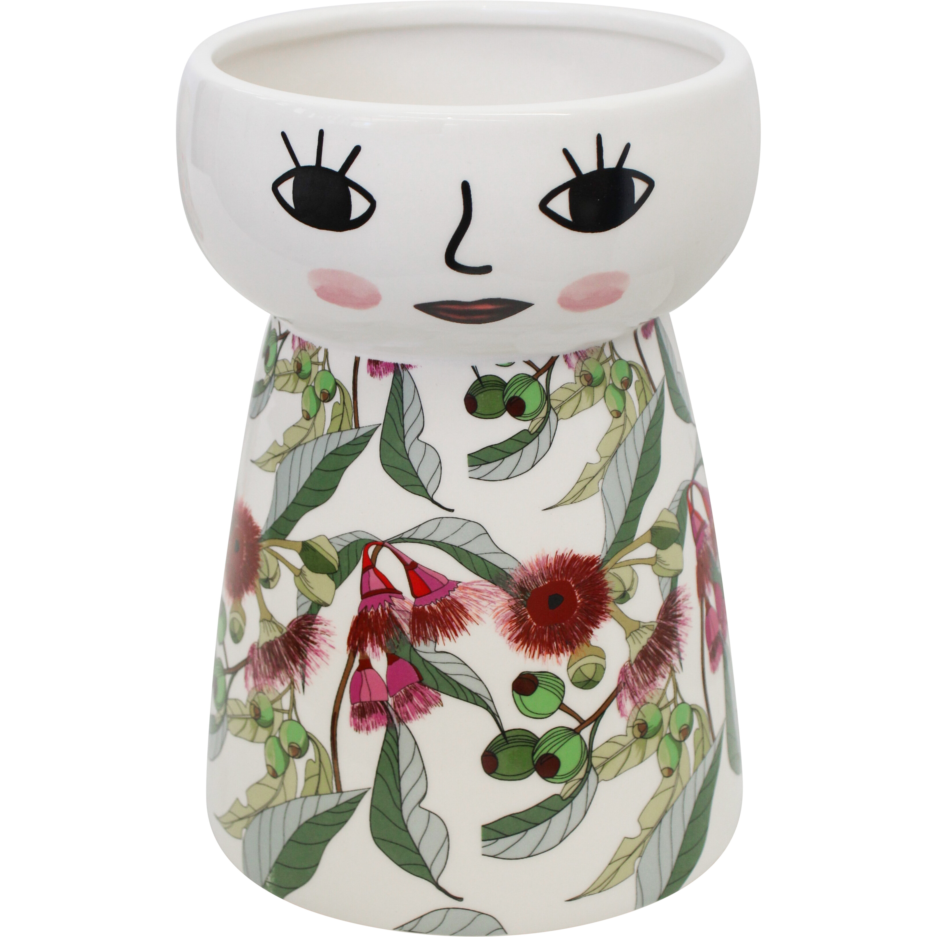 Doll Vase Gum Flower Lge