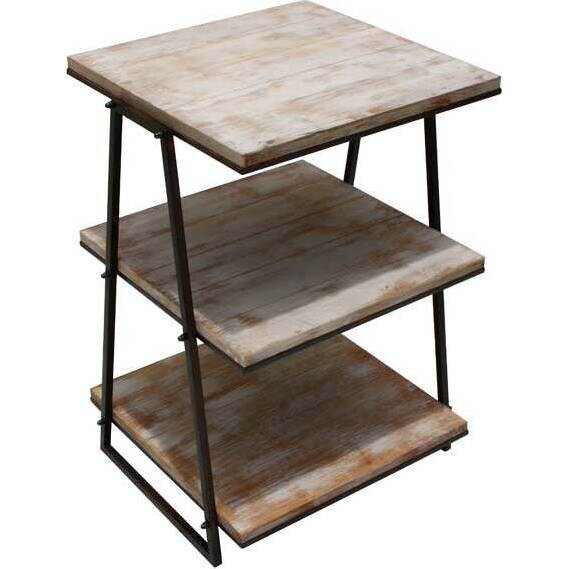 Side Table Whitewash Scaffe