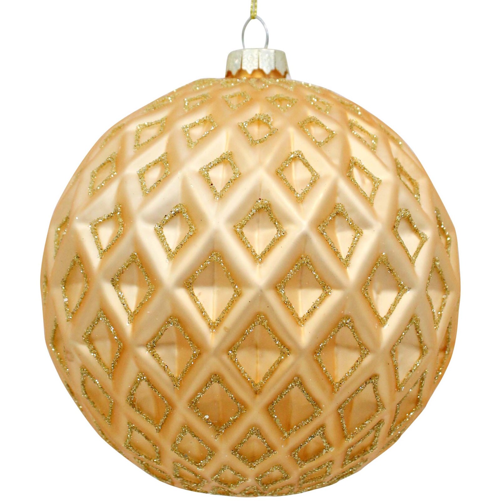 Glass Bauble Tuscan/Gold