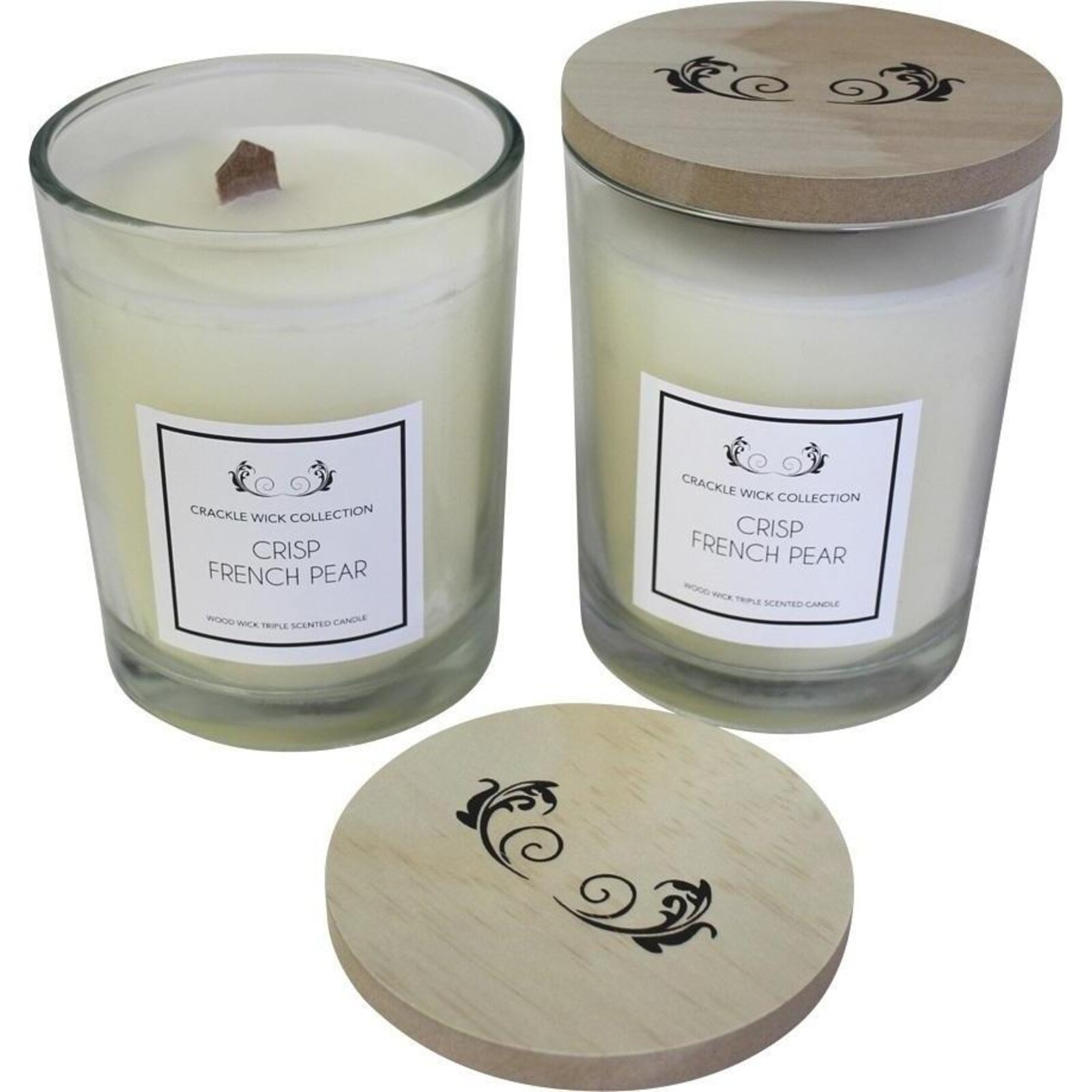 Candle Crackle Wick Crisp French Pear