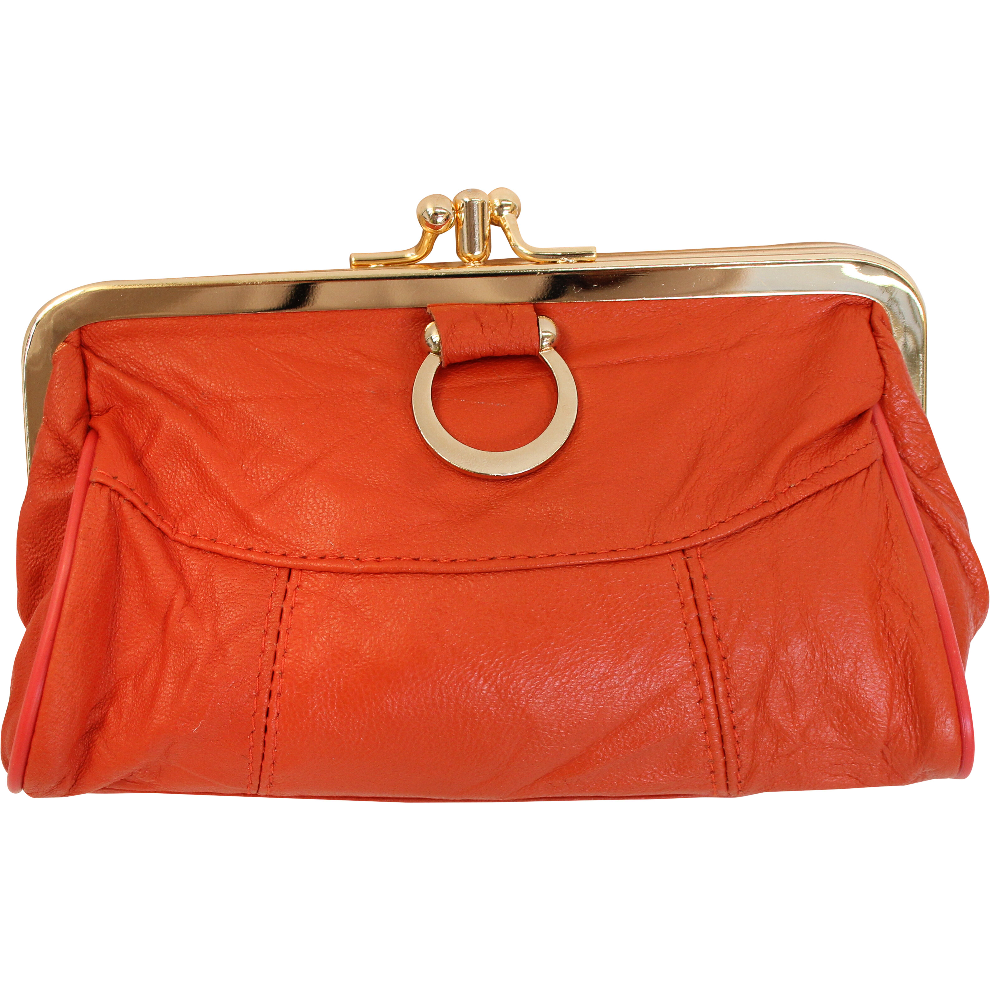 Leather Purse Orange