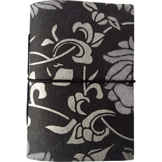 Notebook SML Black Flower