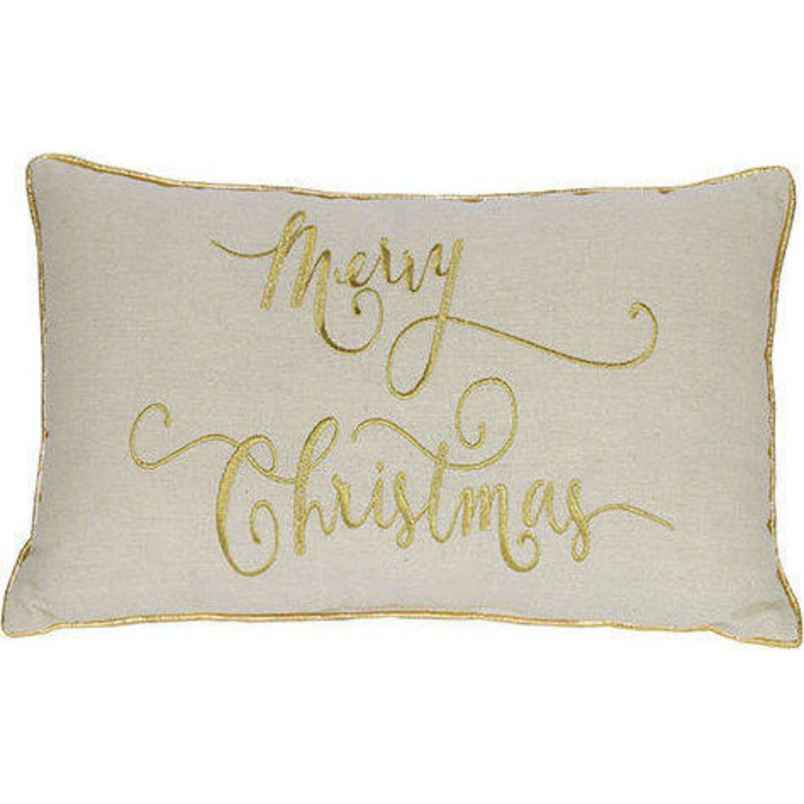 Cushion Merry Christmas Gold