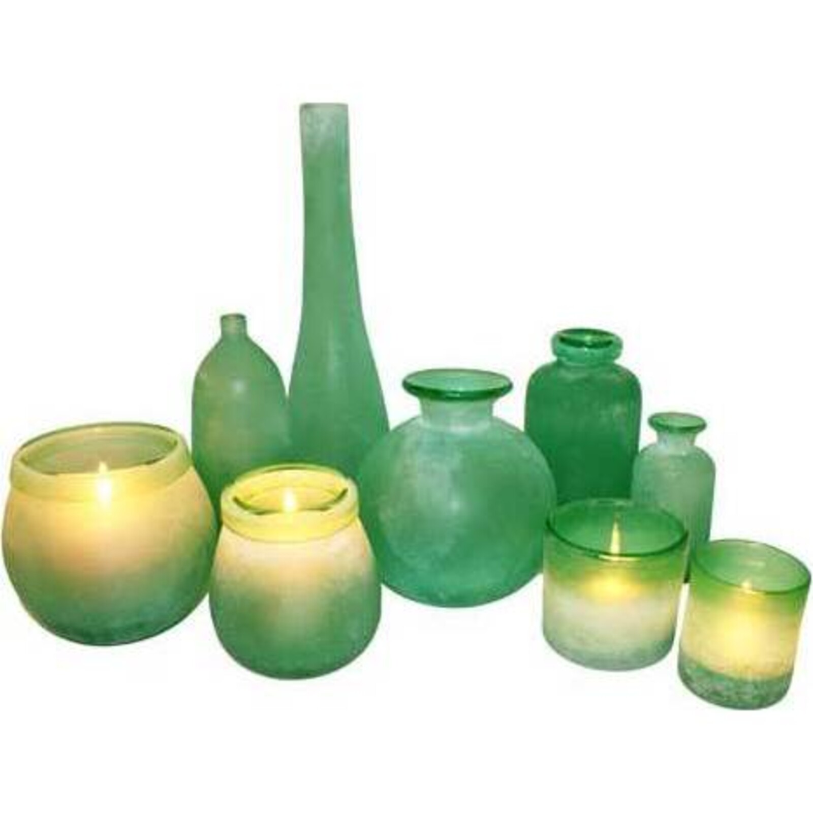 Glass Vase Aquamarine Tall