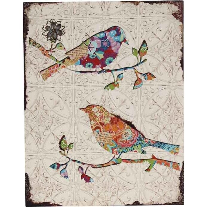 Canvas Art - Branch Birds