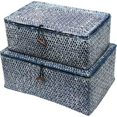 Woven Box Large B/wash S/2