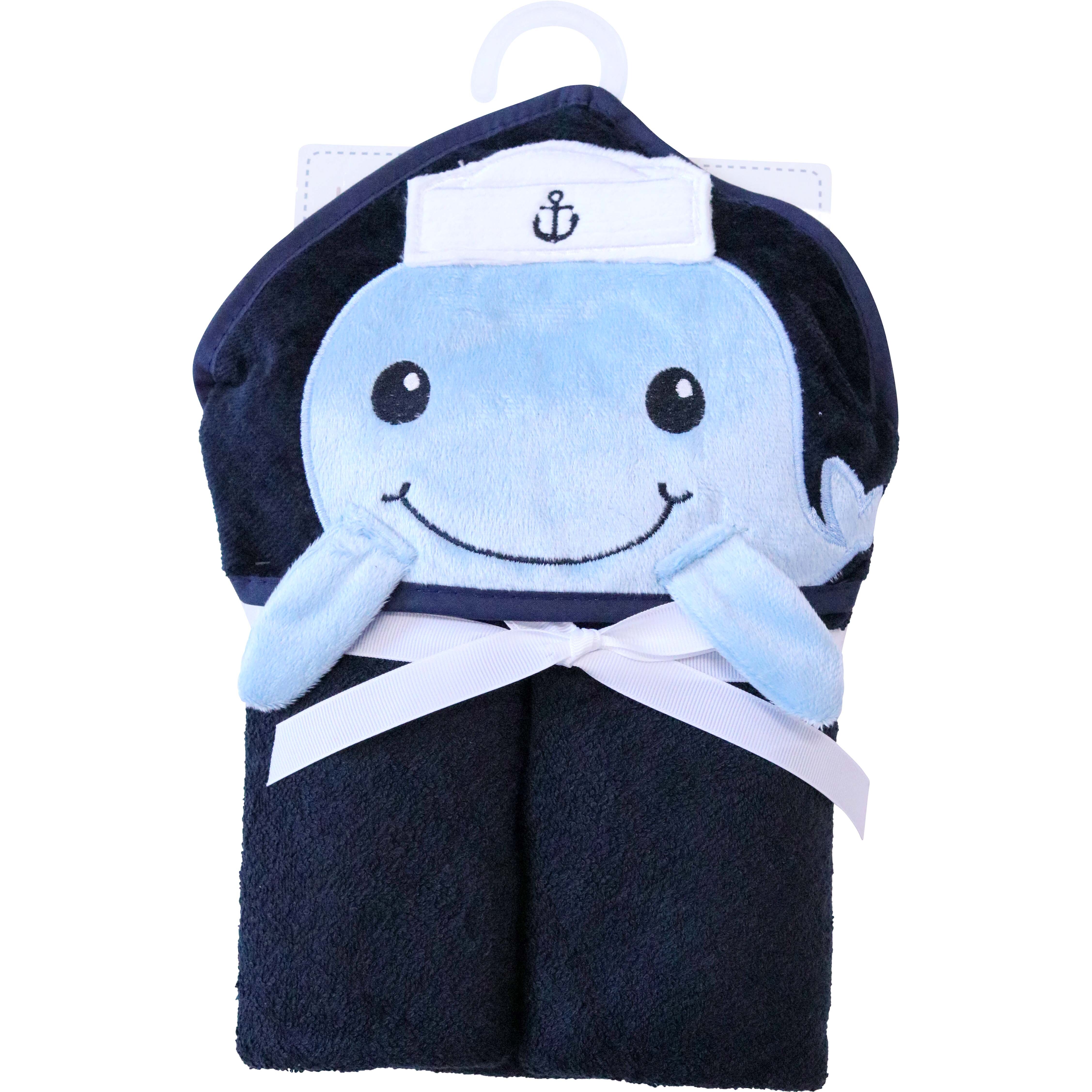 Kids Hooded Towel Whale