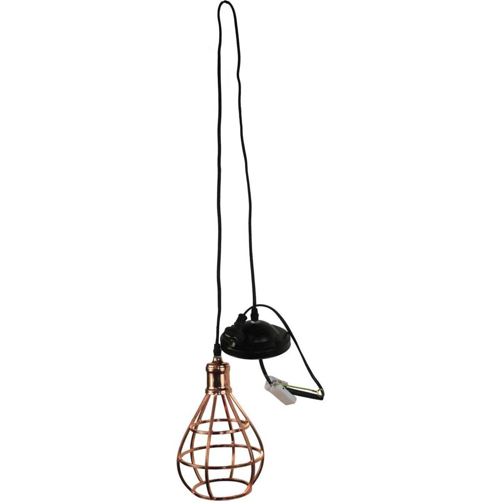 Hanging Lamp Drop Cage Copper