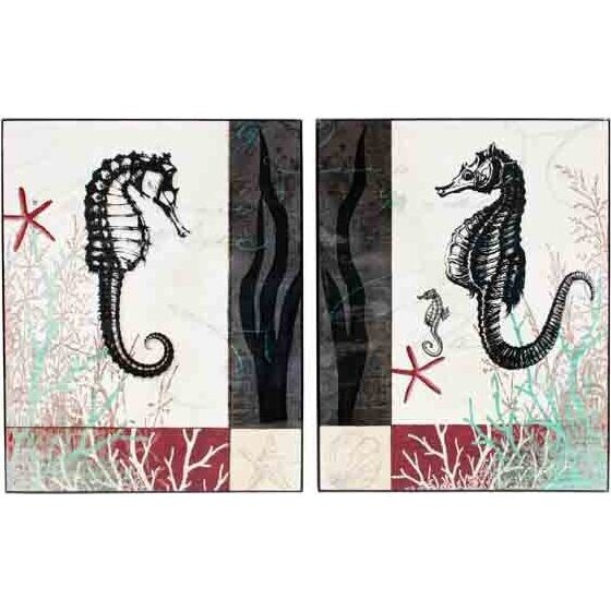 Lacquer Print - Regal  Seahorse - set 2