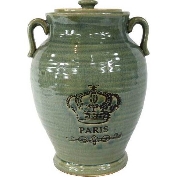 Lidded Jar Crown Large