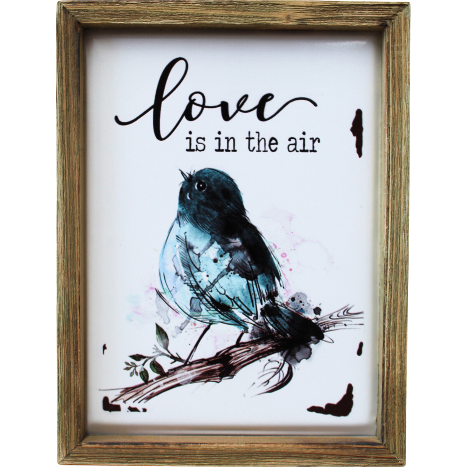 Sign Love Bird with Frame