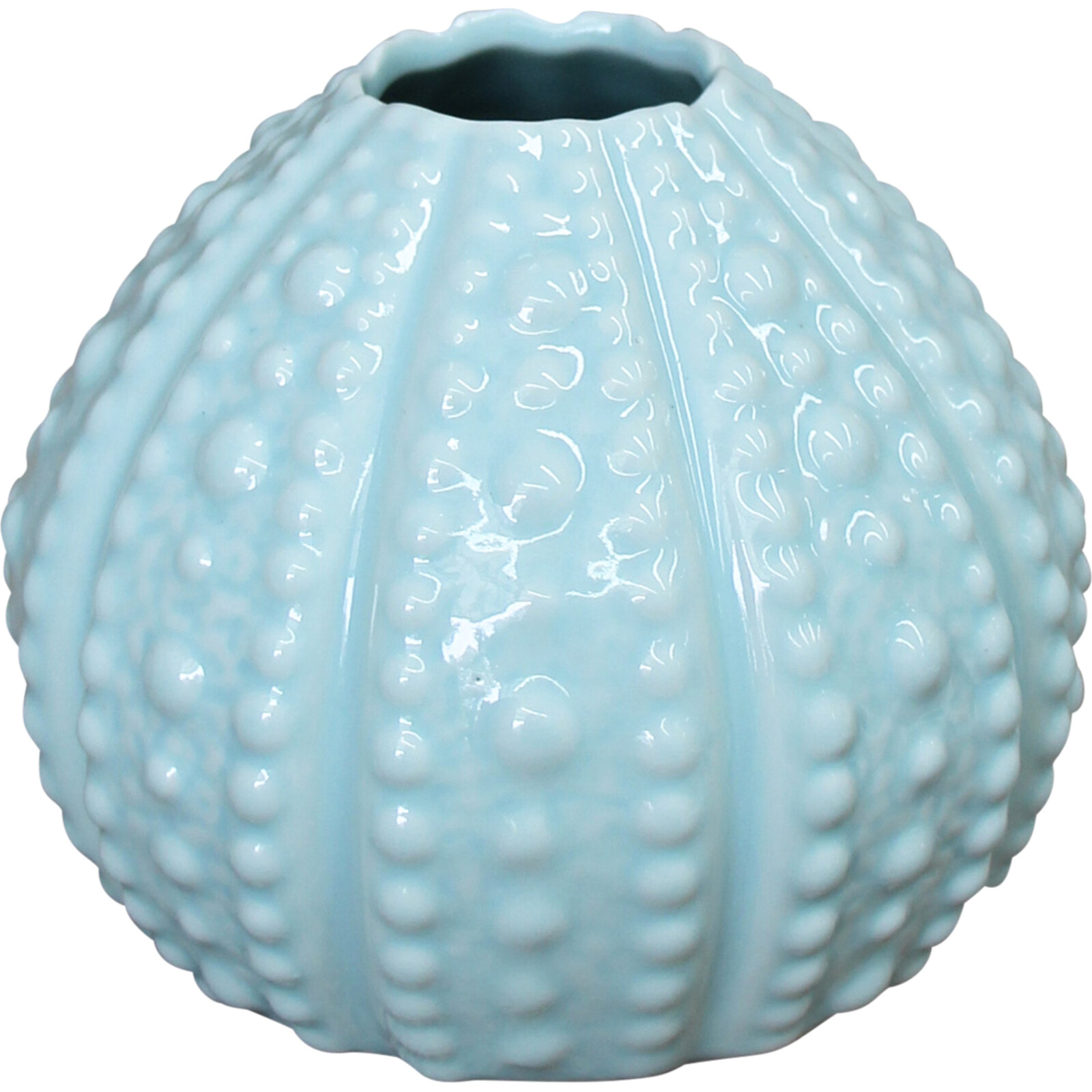 Vase Urchin Dot Seafoam