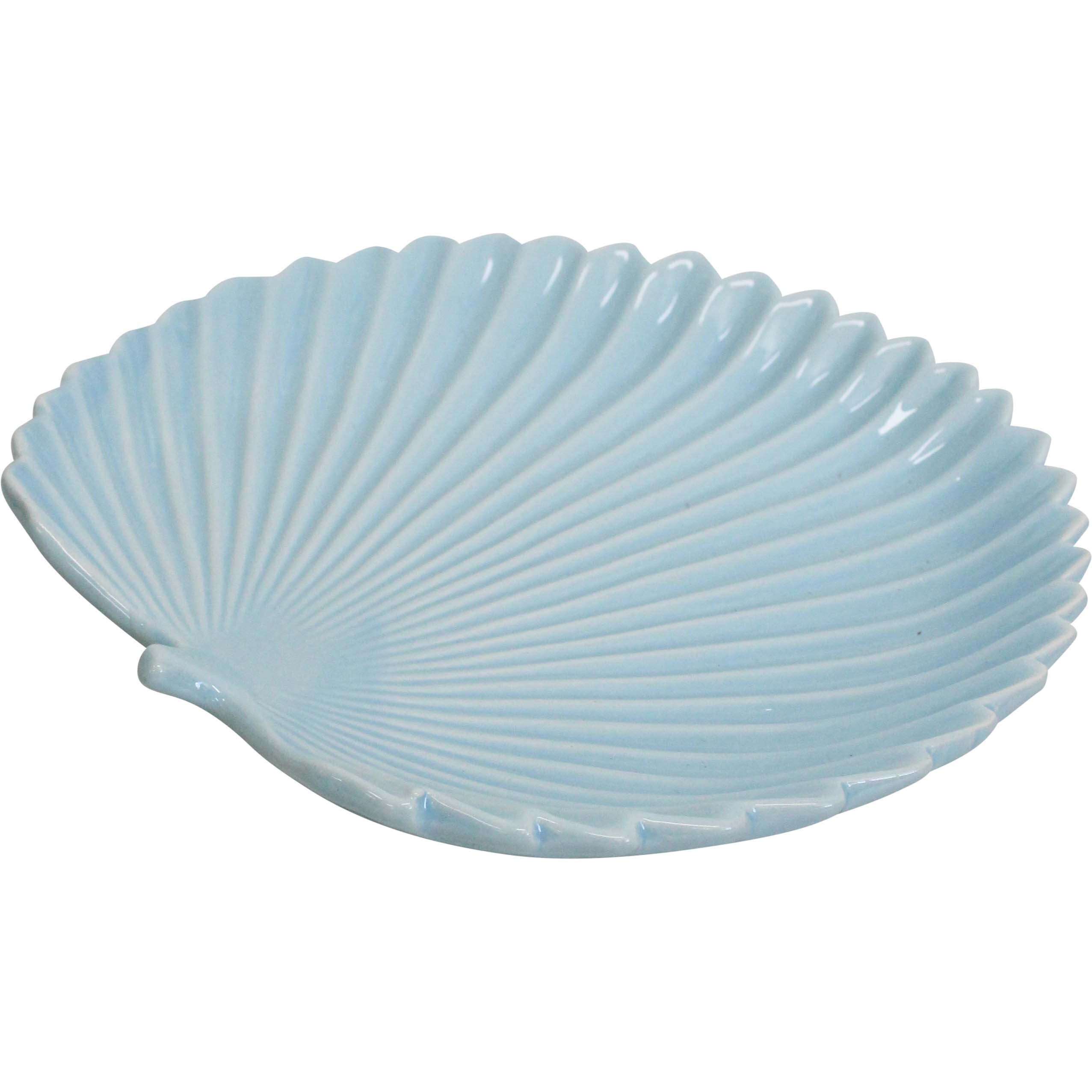 Palm Plate Lrg Blue