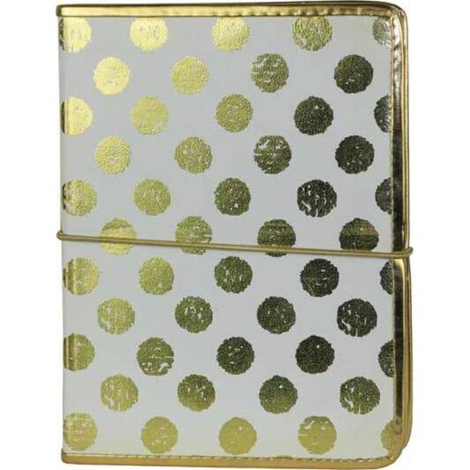  Leather Notebook Gold Dot Large