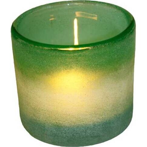 Glass Votive Aquamarine Large