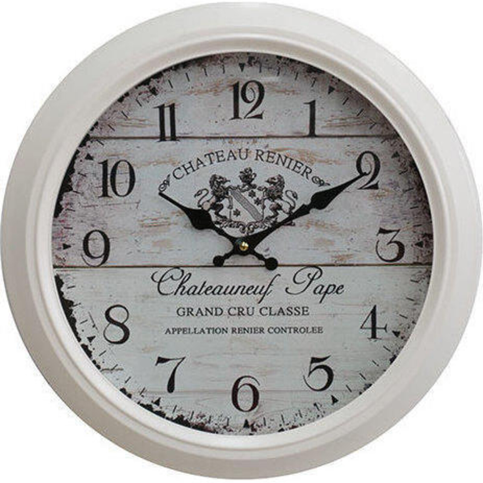 Clock Chateau White