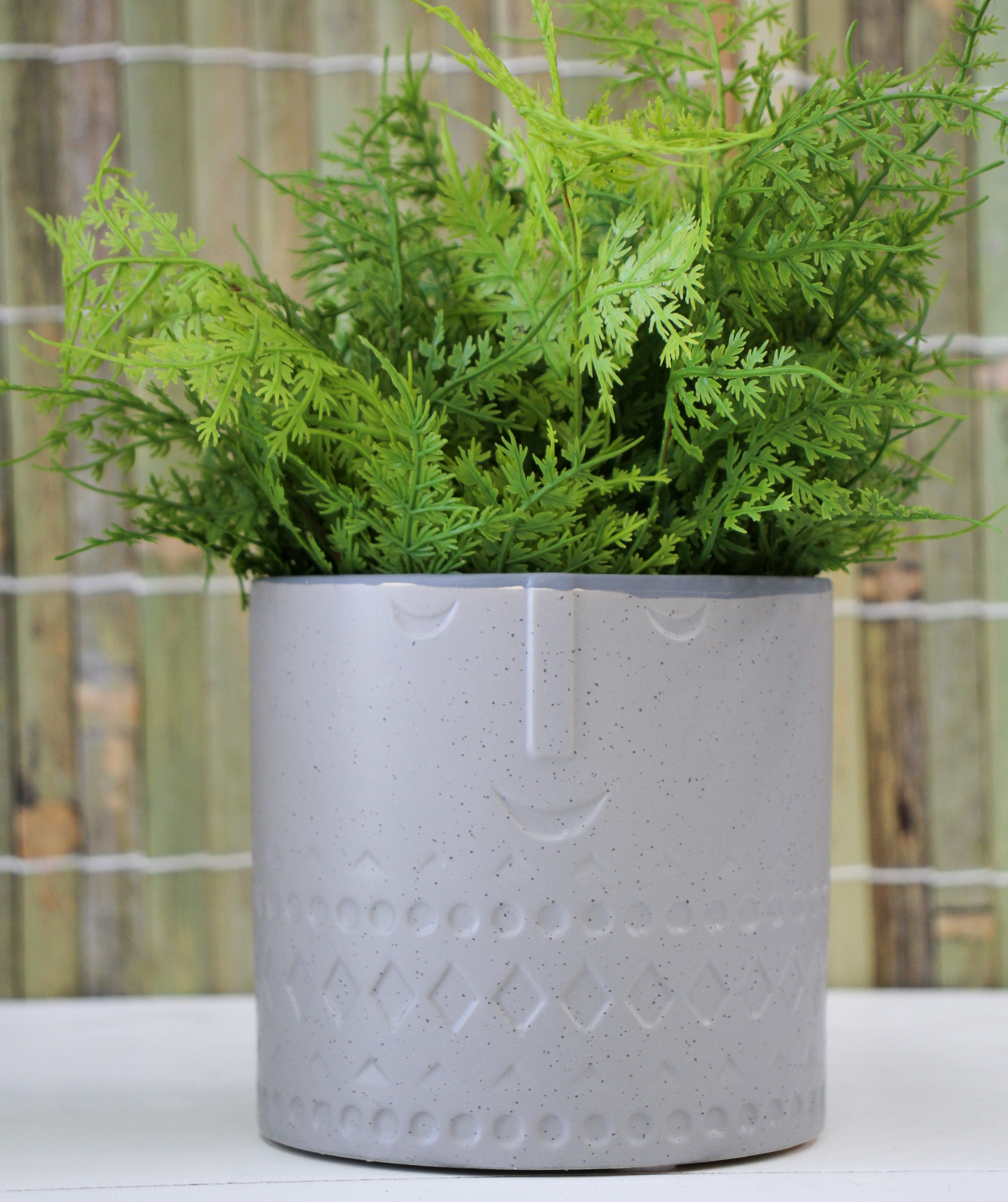 Planter Moai Grey