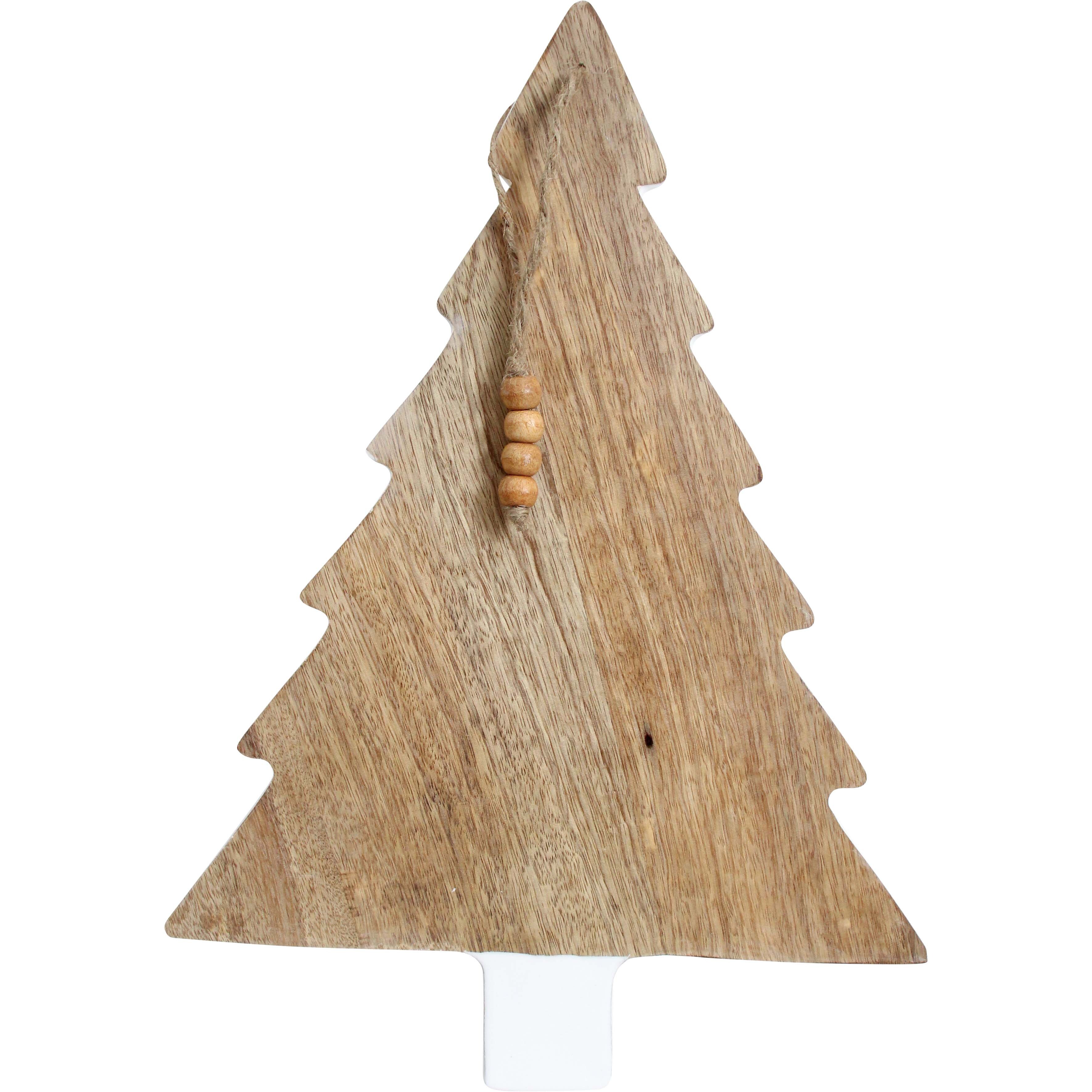 Serving Board Xmas Tree White