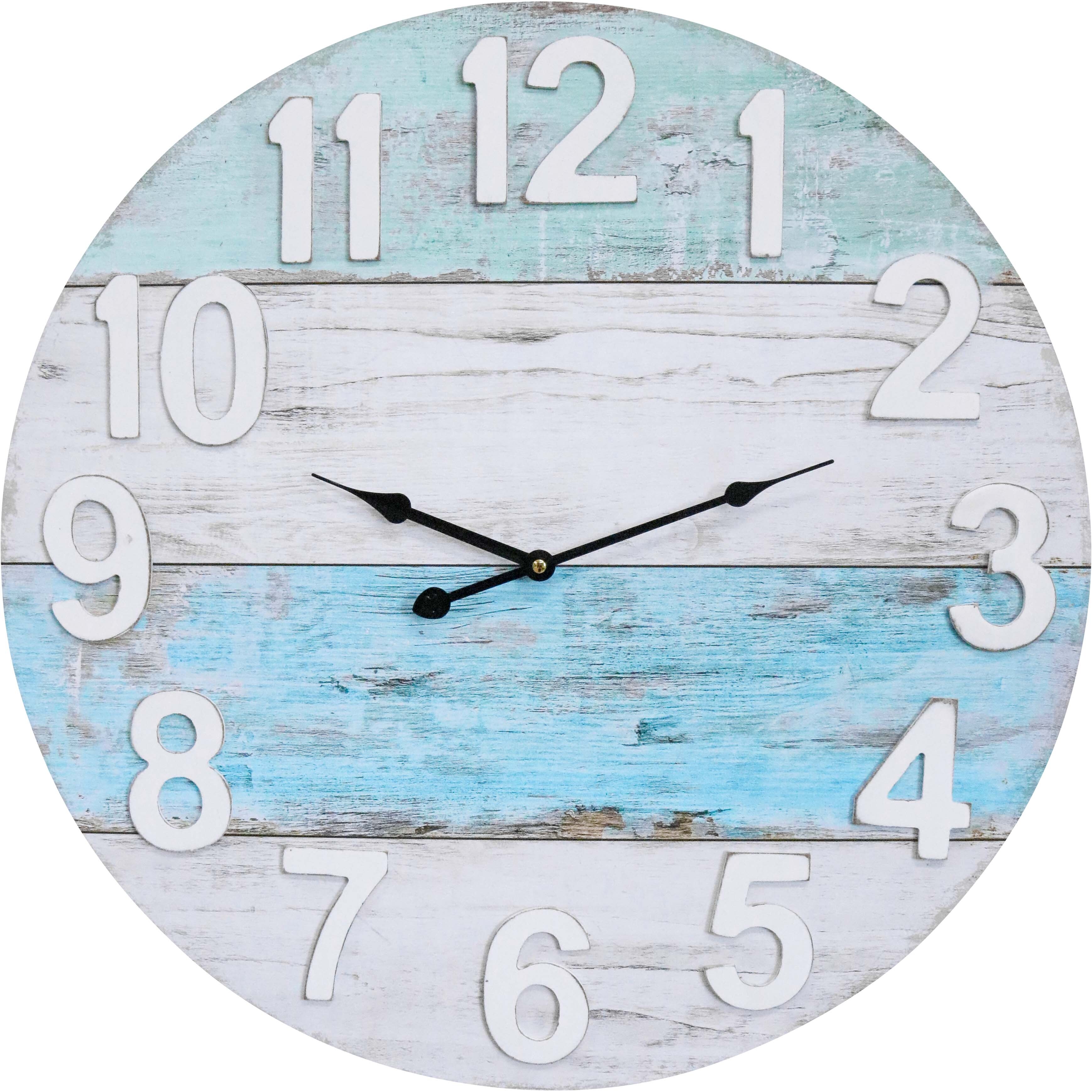 Clock Seaside 58cm Raised Numbers