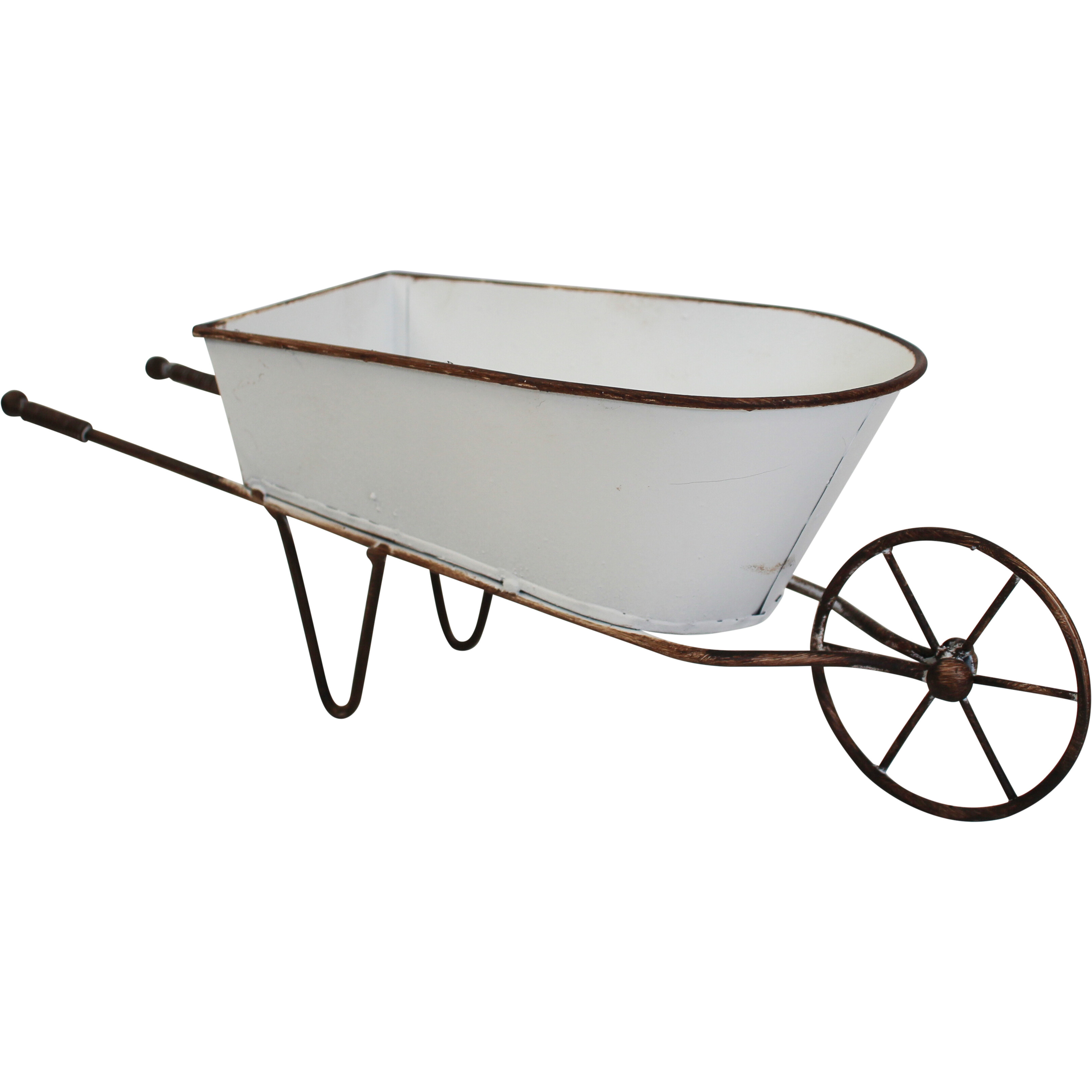 Wheelbarrow White Med